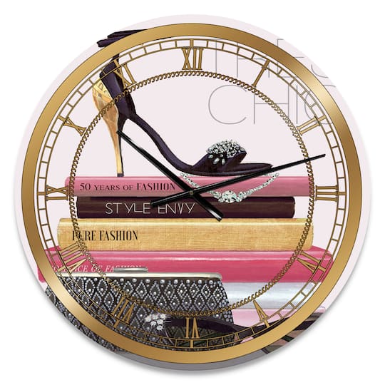 Designart Paris Glamorous Gold Style I Wall Clock